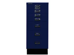 kantoor-ladekast HxBxD 670x279x380mm 8 laden romp oxfordblauw staal