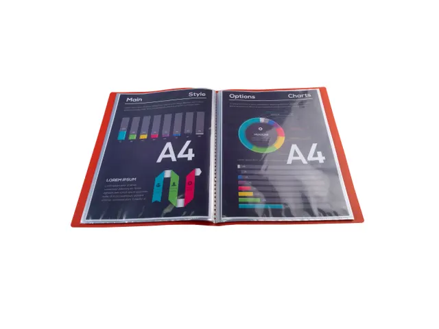 Showalbum OPAK PP0,5mm A4 50 rood