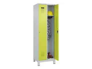 locker,HxBxD 1950x600x500mm,2vak,vak B 300mm,cil.-slot,voeten - 1