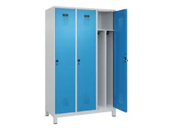 locker voor scheiding van kleding,HxBxD 1950x1200x500mm,3vak
