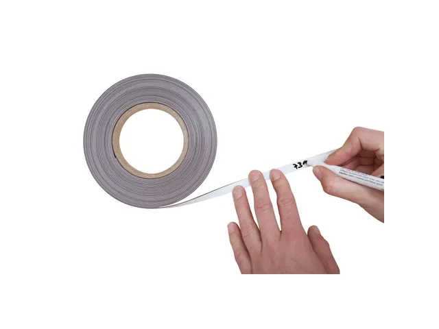 Bande magnétique MAUL 10mx10mmx1mm effaçable blanc