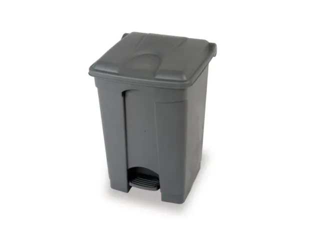 Afvalbak 70 liter HxbxD 673x412x495mm PP grijs