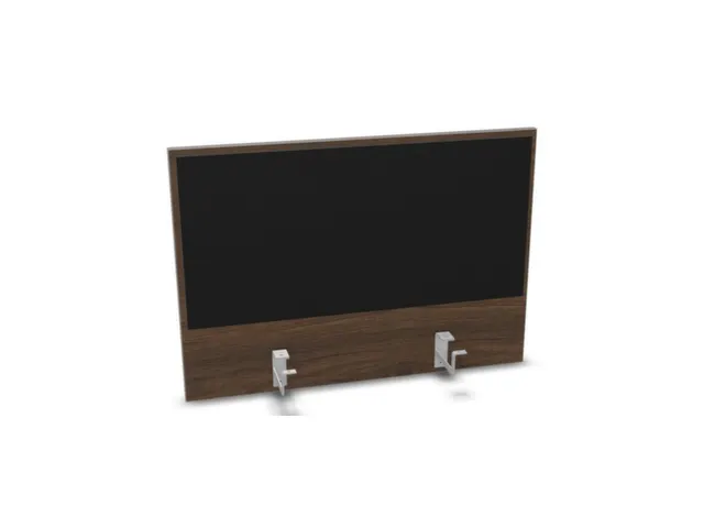 opzetpaneel bureau aanbouw achter NV bruin hickory zwart 800mm