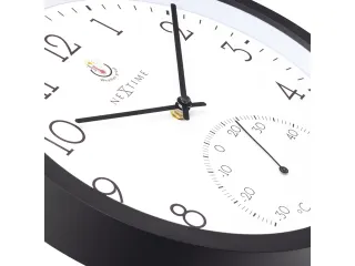 Buitenklok Nextime dia 30.5cm Marigold met temperatuur cijfers, zwarte - 7