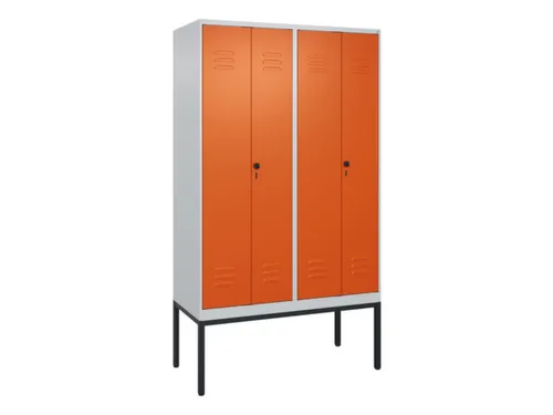 locker voor scheiding van kleding,HxBxD 2120x1200x500mm,4vak