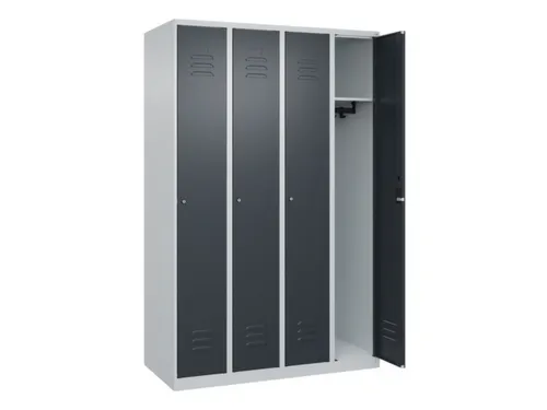 locker,HxBxD 1850x1200x500mm,4vak,vak B 300mm,cil.-slot