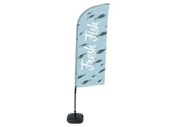 Promotievlag Alu Wind complete set "Fresh Fish"