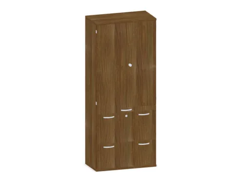 kantoorkast,HxBxD 1920x800x430mm,decor romp noten,decor front noten