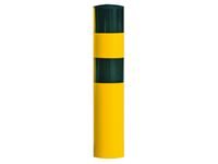 Aanrijd-Beschermpaal Staal 1200x273mm Om In Te Betonneren Met Kapje