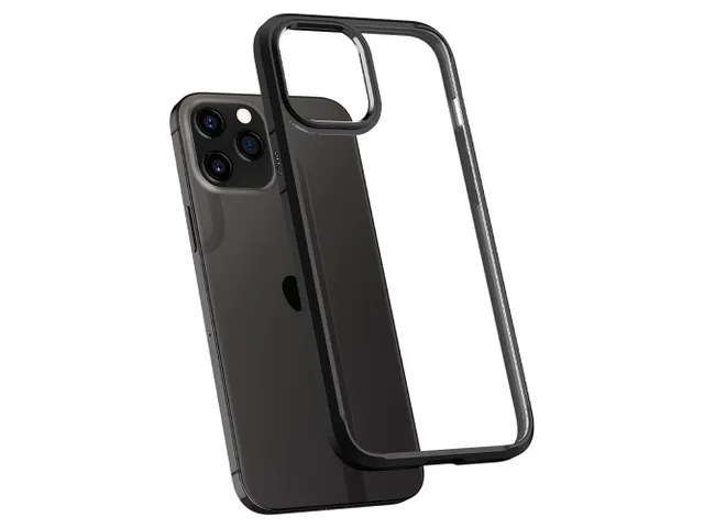 Ultra Hybrid Backcover voor de iPhone 12 (Pro) Zwart