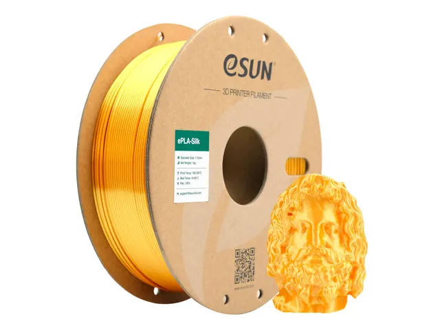 eSUN 3D printer Filament ePLA-Silk 1,75mm Goud 1kg