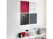 Glasmagneetbord Naga 45 x 45 cm Weekplanner Engels Wit