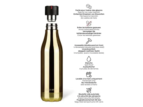 Thermosfles Les Artistes Paris 500ml Crystal Gold