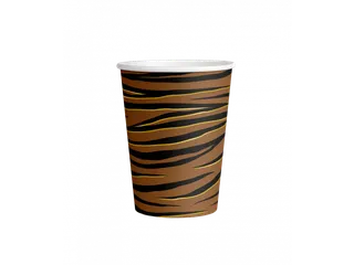 Wegwerp bekers Papier Cups Tiger Safari 8 stuks - 1