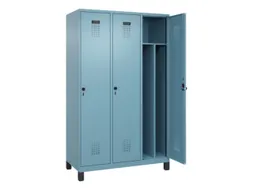 locker voor scheiding van kleding,HxBxD 1950x1200x500mm,3vak