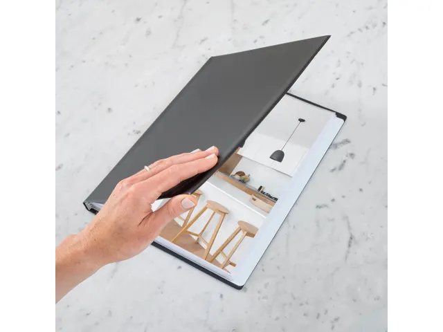 Showmap Rillstab A4 RI99444 4 Kanaals 40 Tassen Zwart