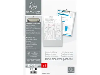 Klemplaat met insteekhoes PP A4 wit - 5