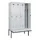 locker met bank,voor scheiding van kleding,HxBxD 2120x1200x815mm,4vak