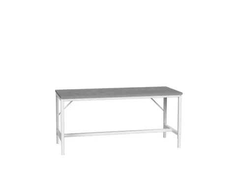 werkbank,HxBxD 780-930x2000x800mm,linoleumblad,4voeten,RAL7035