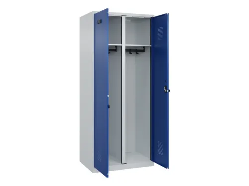 locker voor scheiding van kleding,HxBxD 1850x800x500mm,2vak