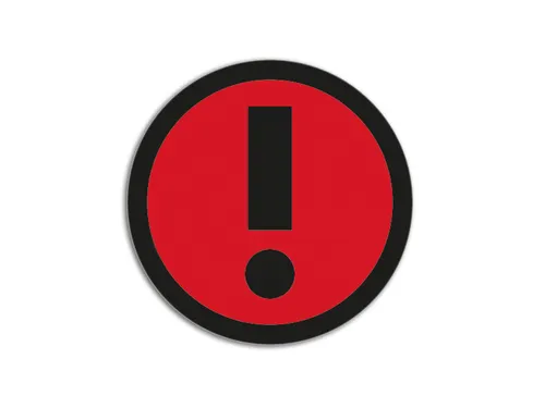 Impressiemagneetfolie Info Rood Ø50mm x 0,85mm