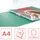 Colour'Breeze ringmap, 2 ringen, PP, ft A4, met soepele kaft Groen