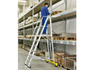 Platformladder Aluminium Bordes H X B X D 1000X 600X 630Mm 4Treden - 2