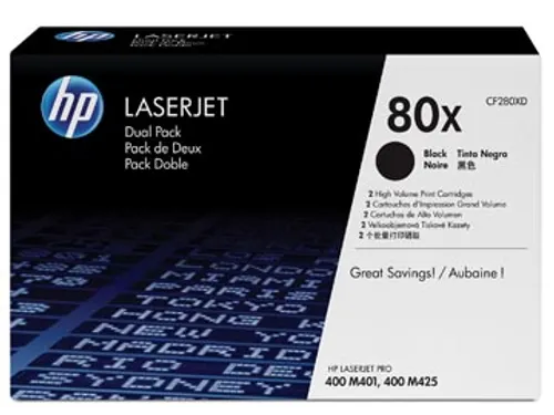 toner 80X 6 900 pagina's OEM CF280XD zwart duopack