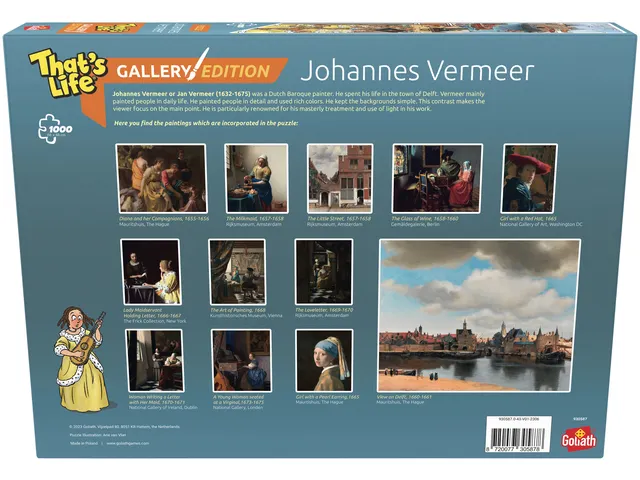 Puzzel That's LifeGallery Edition: JohannesVermeer 1000 stukjes