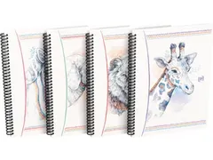 Boho Spiraalblok A5 Ruit 5mm Assorti