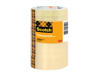 Plakband Scotch 508 15mmx66m transparant 10 rollen - 1