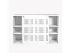 Schuifdeurkast Claudius N 180x120x45cm Wit Enkelzijdig