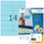 HERMA 4558 Gekleurde etiketten A4 105x42,3mm Blauw 1400 stuks