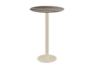 statafel,HxØ 1090x700mm,rond,schotelvoet zandkleuren - 1