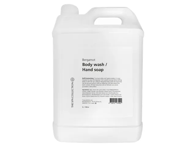 The Spa Collection Bodywash/Handzeep Bergamot Refill 2x 5 liter