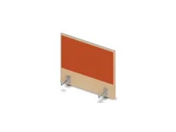 opzetpaneel bureau aanbouw zijkant NE-esdoorn BN3012-oranje 600mm