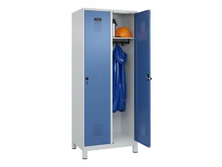 locker,HxBxD 1950x800x500mm,2vak,vak B 400mm,draaigrendel,voeten - 1