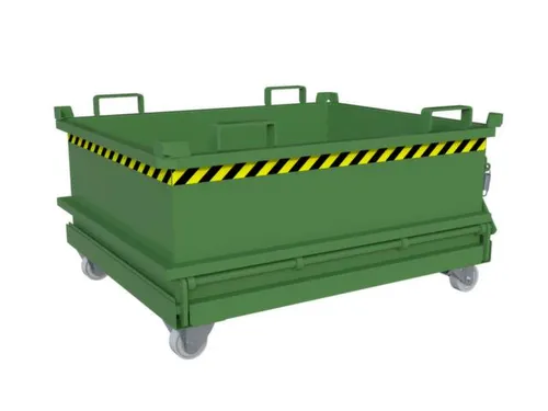mini-bodemklepcontainer,HxLxB 625x1000x1200mm,0,37m³,inrijbeugel,staa