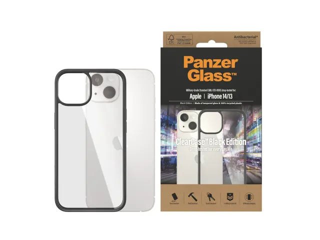 PanzerGlass ClearCase Transparent iPhone 14 | 13, Hoes, Apple, Appl