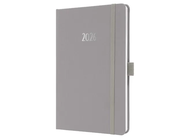 Weekagenda Feel A5 2026 (NL/FR/EN/DU) Pearl Grey Hardcover