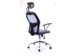 Moderne bureaustoel in hoogte verstelbaar grijs stof netrug - 2