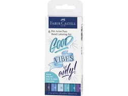 Tekenstift Faber-Castell Pitt Artist Pen Letteringset 6x