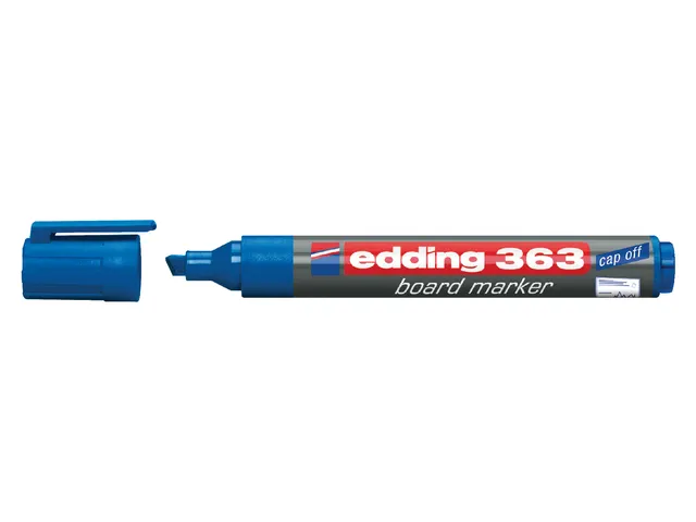 Viltstift edding 363 whiteboard beitel blauw 1-5mm