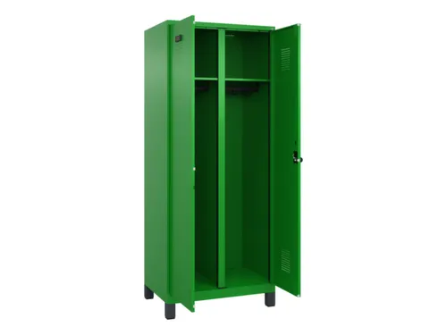 locker voor scheiding van kleding,HxBxD 1950x800x500mm,2vak