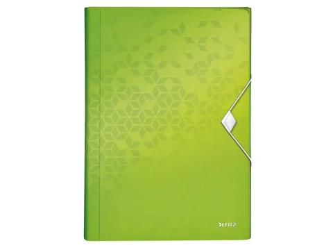 Sorteermap Leitz WOW A4 6 vaks PP groen