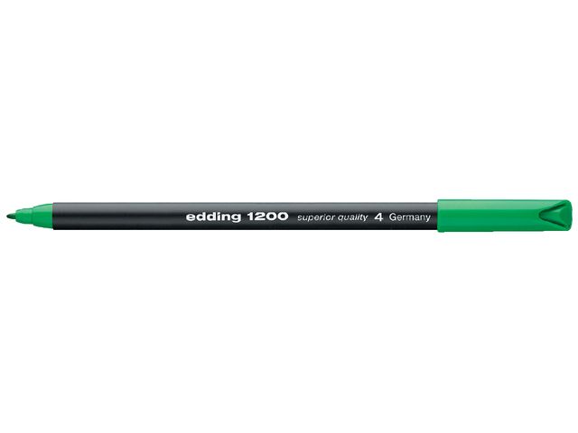 Fineliner edding 1200 groen 0.5-1.0mm | EddingMarker.nl