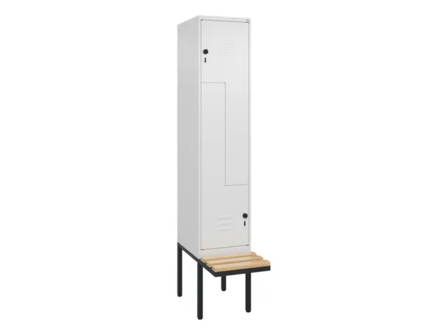 armoire vestiaire Z HxlxP 2120x400x815mm 2compart.