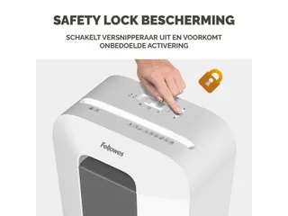 Papiervernietiger Fellowes LX50 4x37mm wit - 11