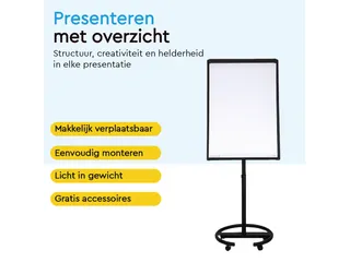 BRASQ Flipover Mobiel Deluxe 70x100cm Magnetisch Zwart met accessoires - 5