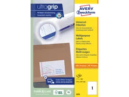 Etiket Avery Zweckform 3478 210x297mm A4 wit 100stuks
